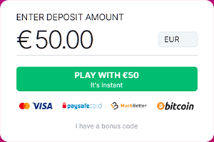 The deposit dialog